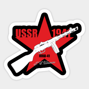 PPSH-41 Shpagin submachine gun of the USSR Sticker